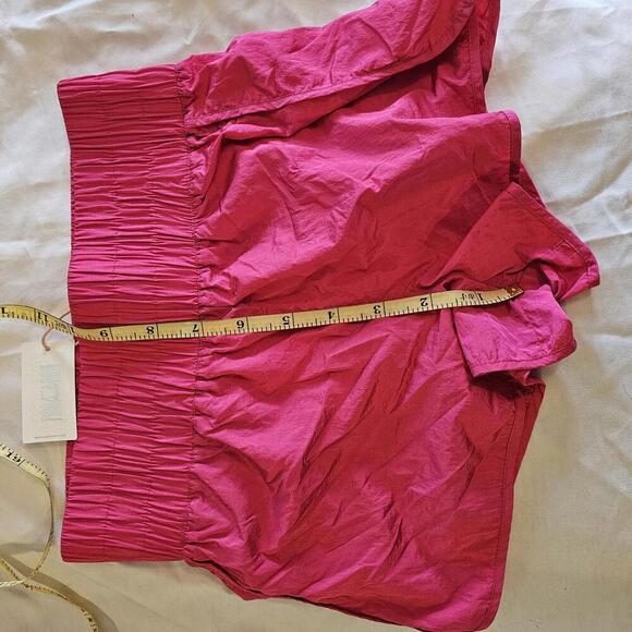 Active Girls Pink Smocked Waist Shorts - Picture 6 of 6